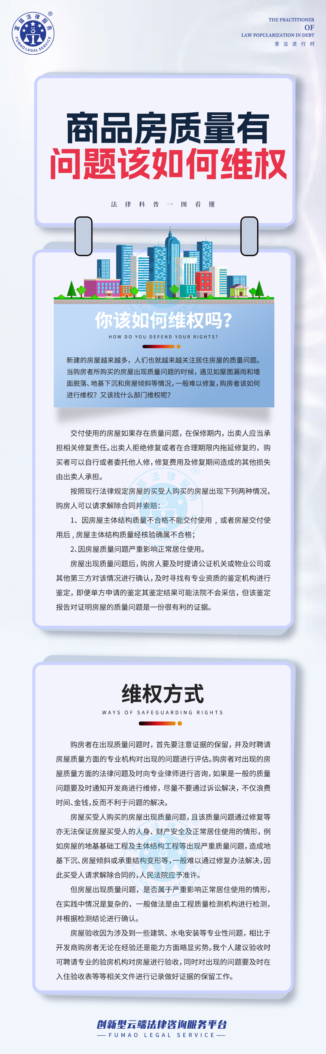全民普法丨商品房質量有問題該如何維權？