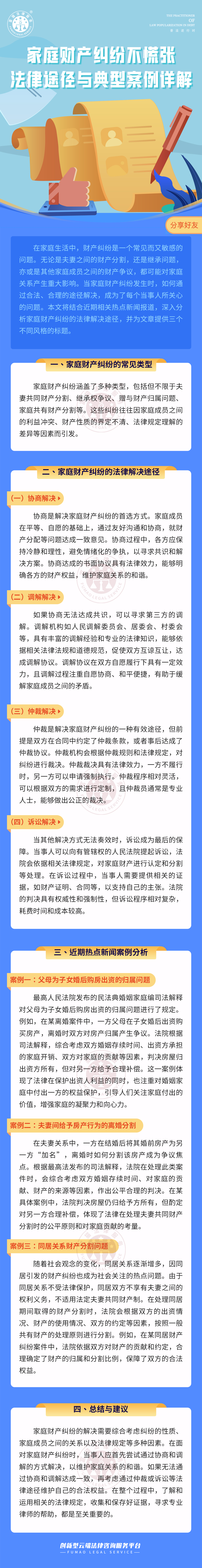 富貓法務：家庭財產糾紛不慌張，法律途徑與典型案例詳解